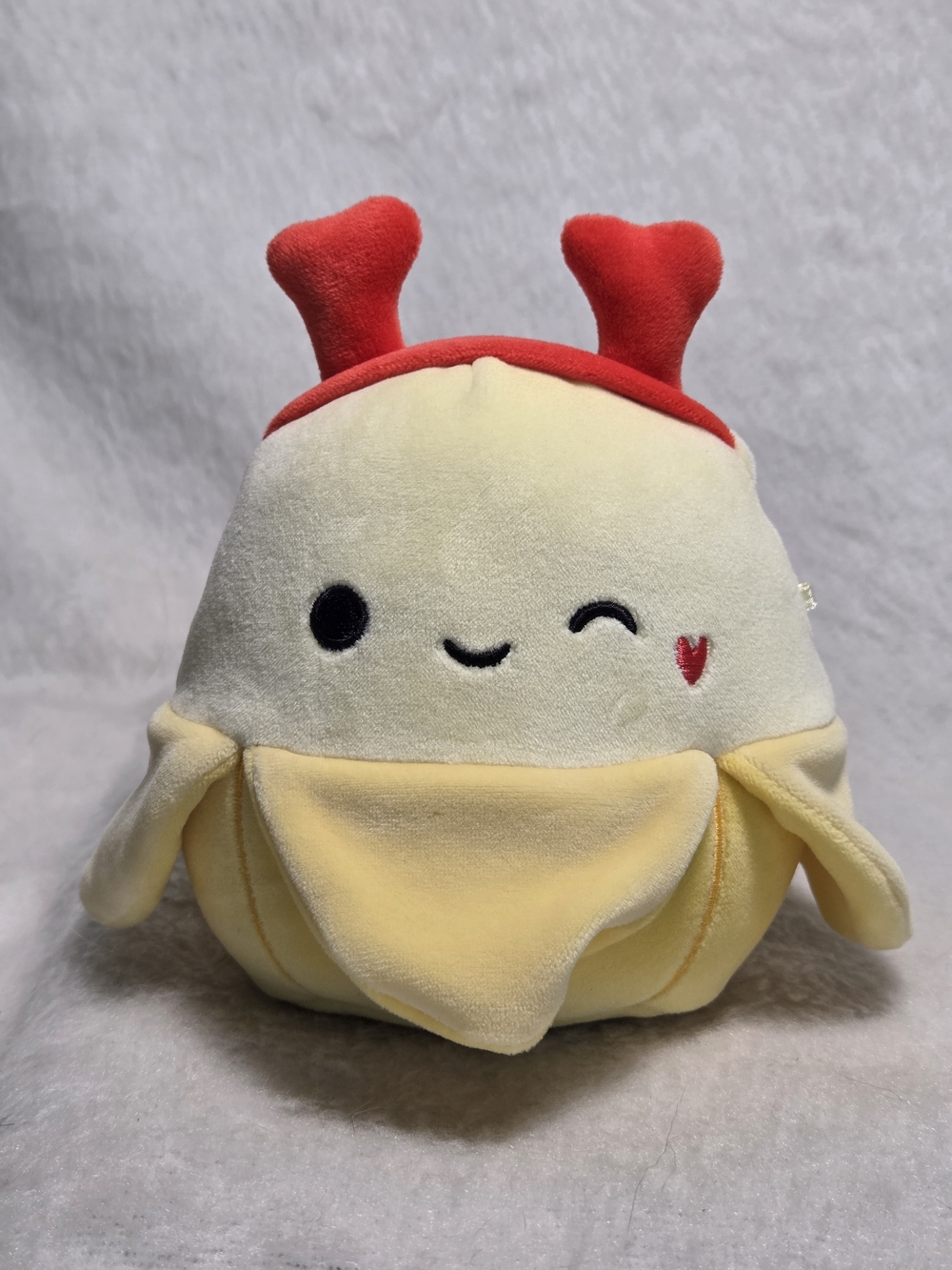 JUNIE Squishmallows 5" Valentine Squad Winking Banana Plush 2025 NO HANGTAG